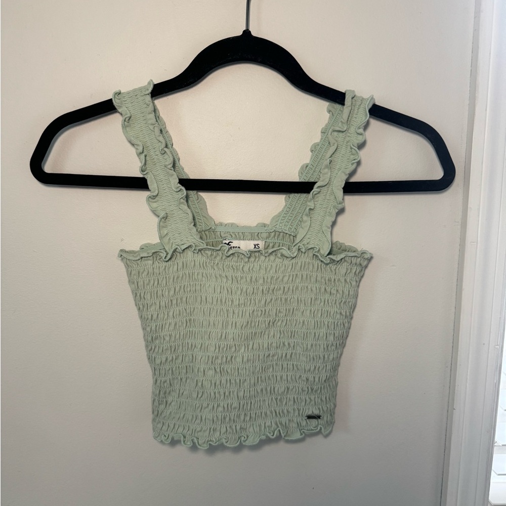 Mint Green Smocked Women's Top